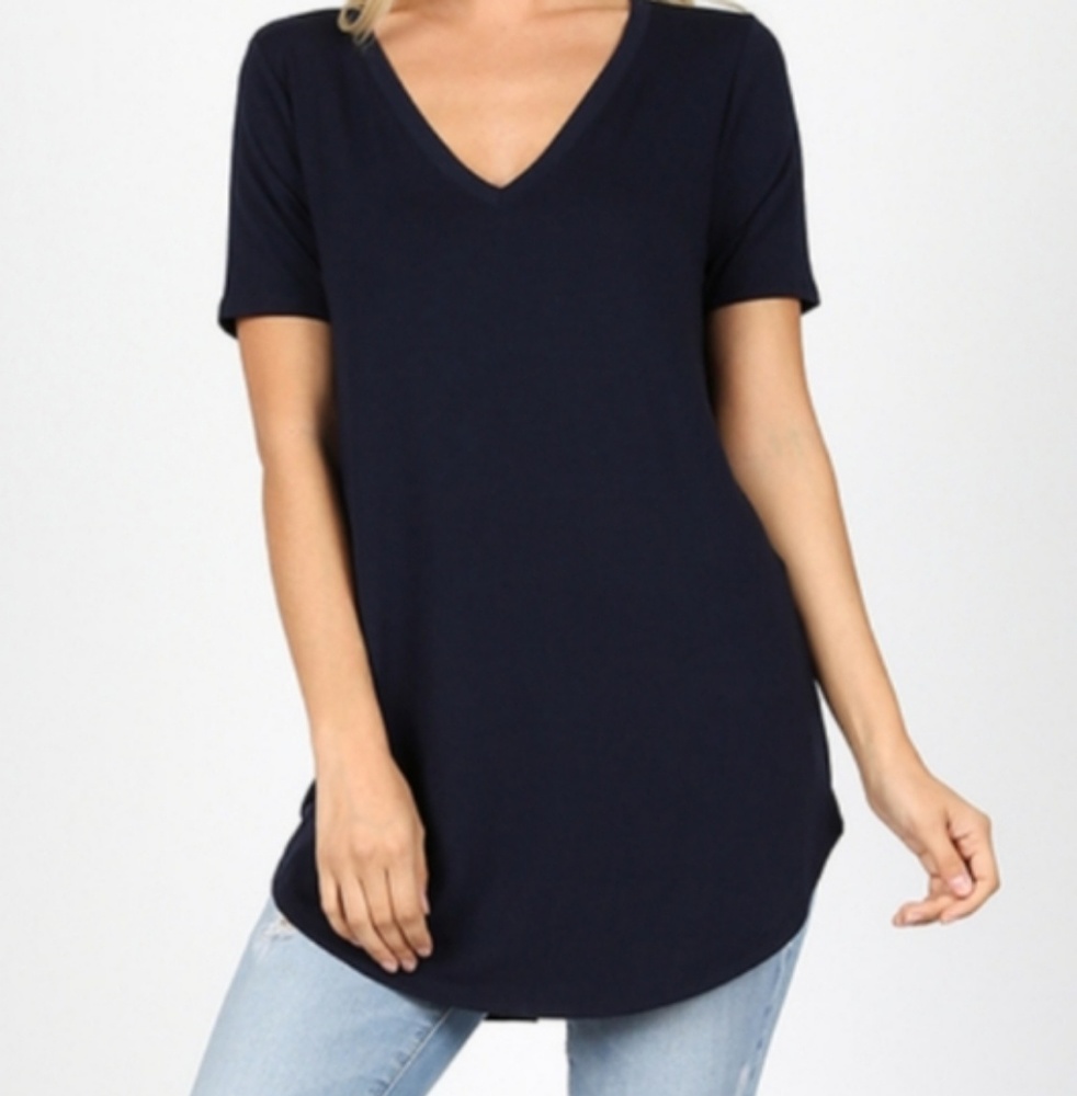 V Neck Tunic Top